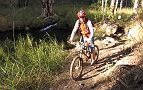 02-Heidi goes MTBing at Annie's Gorge at Mt Hart